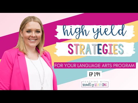 High Yield Strategies For Your Language Arts Program