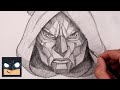 How To Draw Doctor Doom Sketch Tutorial