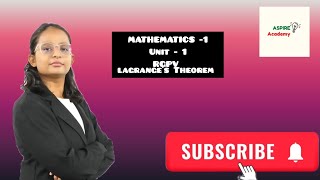 Lagrange's theorem M-1