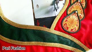 Beautiful Paithani Patchwork Blouse Design Easy Method