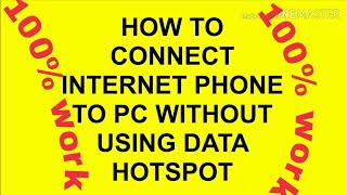 How to connect internet phone to pc using pdanet without using data hotspot screenshot 4