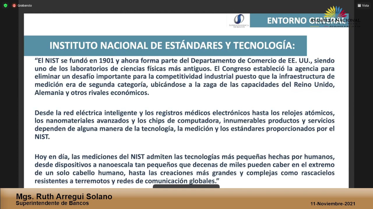 Ruth Arregui Solano, Superintendente de Bancos - Sesión 738 - Comisión  General