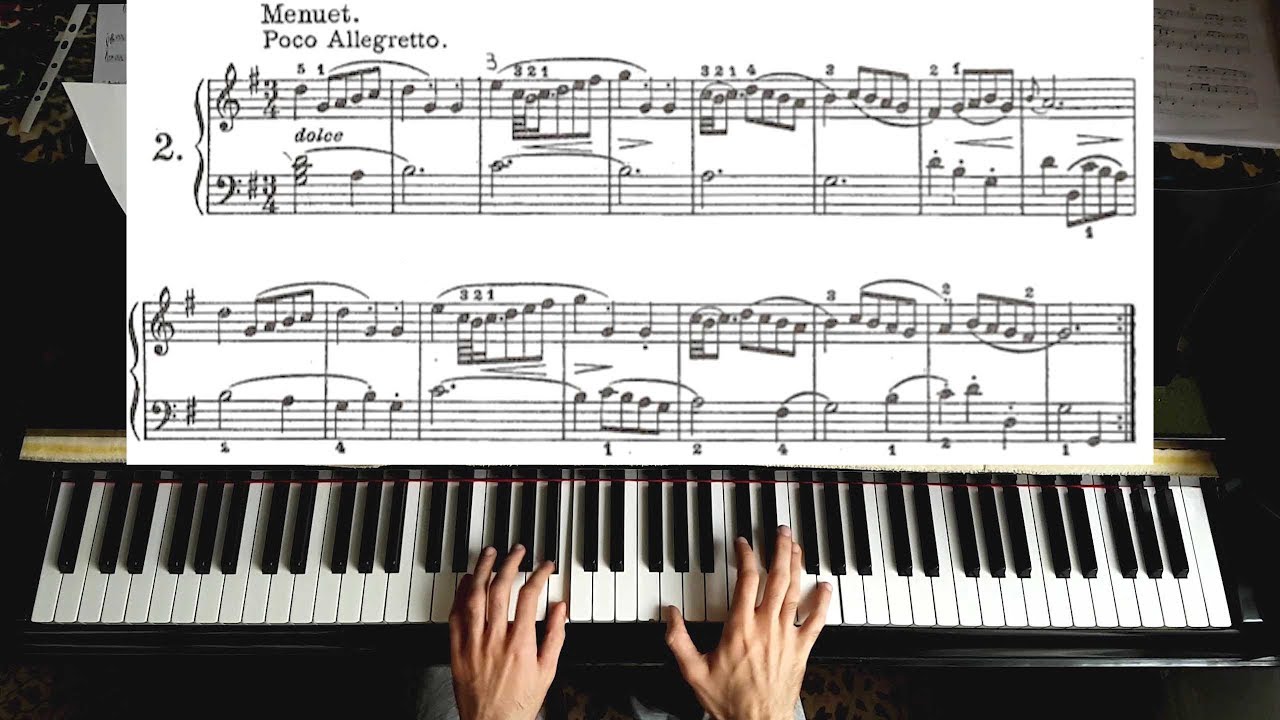 Bach - Minuet In G Major [ Piano Tutorial ]