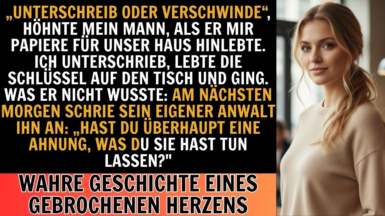 Mein Mann zwang mich, mein Vermögen und meine Villa abzutreten – bis der Anwalt alles aufdeckte
