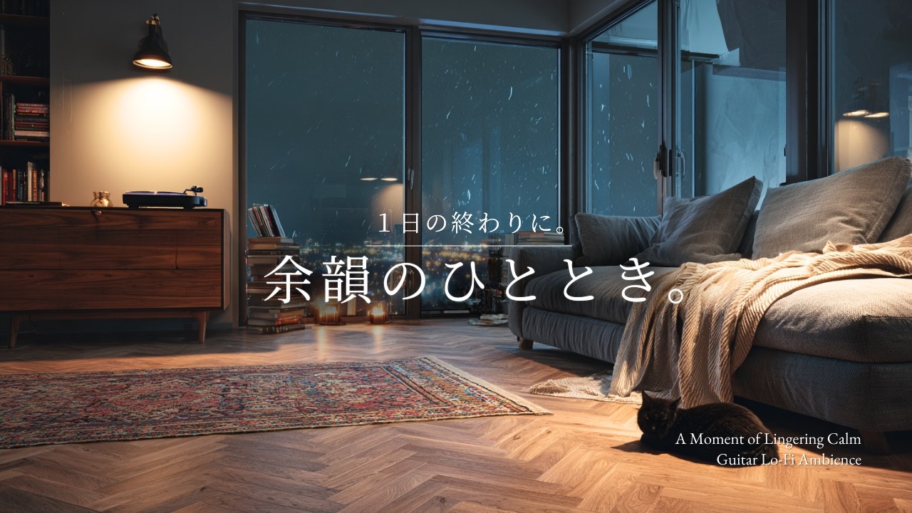【夜の癒しBGM】1日の終わりに、余韻のひととき。｜A Moment of Lingering Calm – Gentle Guitar Lo-Fi 🌙🎵