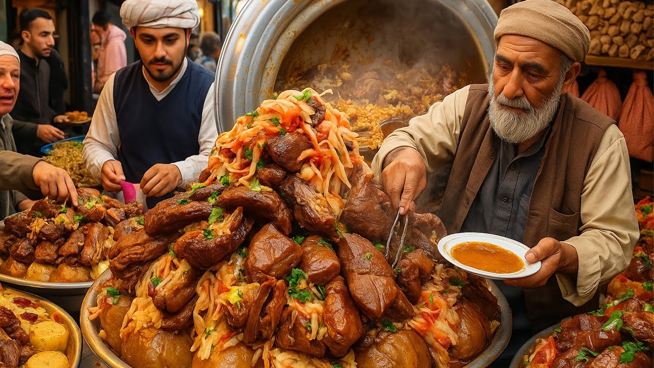 Taliban Cook Authentic 90KG Kabuli Pulao cooking recipe in Afghanistan | afghanistan ...
