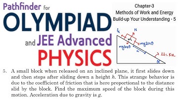 BYU-5 | Work Power Energy l Pathfinder l Solution | Physics l Olympiad | JEE Advanced