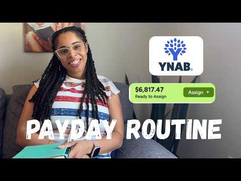 YNAB Budget with me - My monthly paycheck 💸