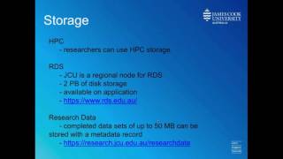 Data Storage for Research Data by Jay van Schyndel