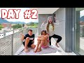 LAST TO LEAVE THE BALCONY CHALLENGE! (MADDY RUNS AWAY) | JKREW