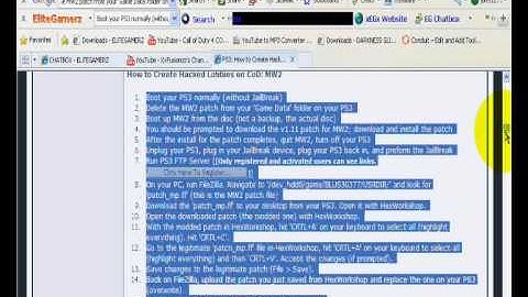 How to host a Challenge Lobby For mw2 on ps3