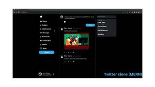 MERN STACK TWITTER CLONE  | Redux Toolkit | Tailwind Css