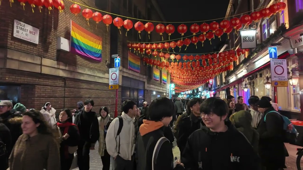 4K RAMADAN LIGHTS AND CHINESE NEW YEAR IN LONDON 17th February 2026