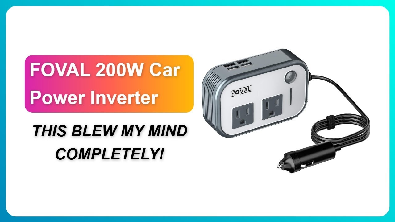 REVIEW (2026): FOVAL 200W Car Power Inverter | THIS BLEW MY MIND ...