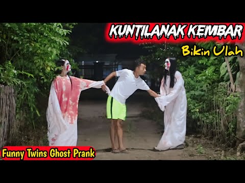 Kuntilanak Kembar Bikin Ulah || Kompilasi Prank Kuntilanak Paling Lucu || New Ghost Prank