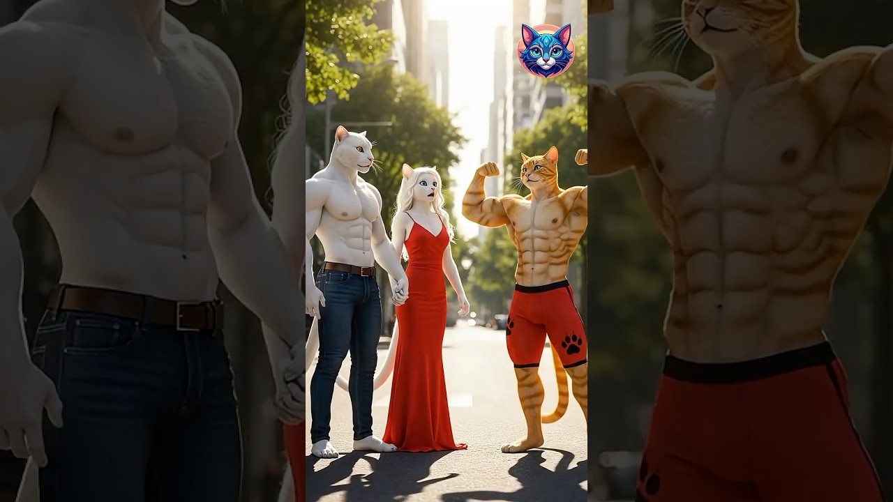 💀→💪 Skeletal Cat’s Epic Muscle Transformation in the Gym! 🐾