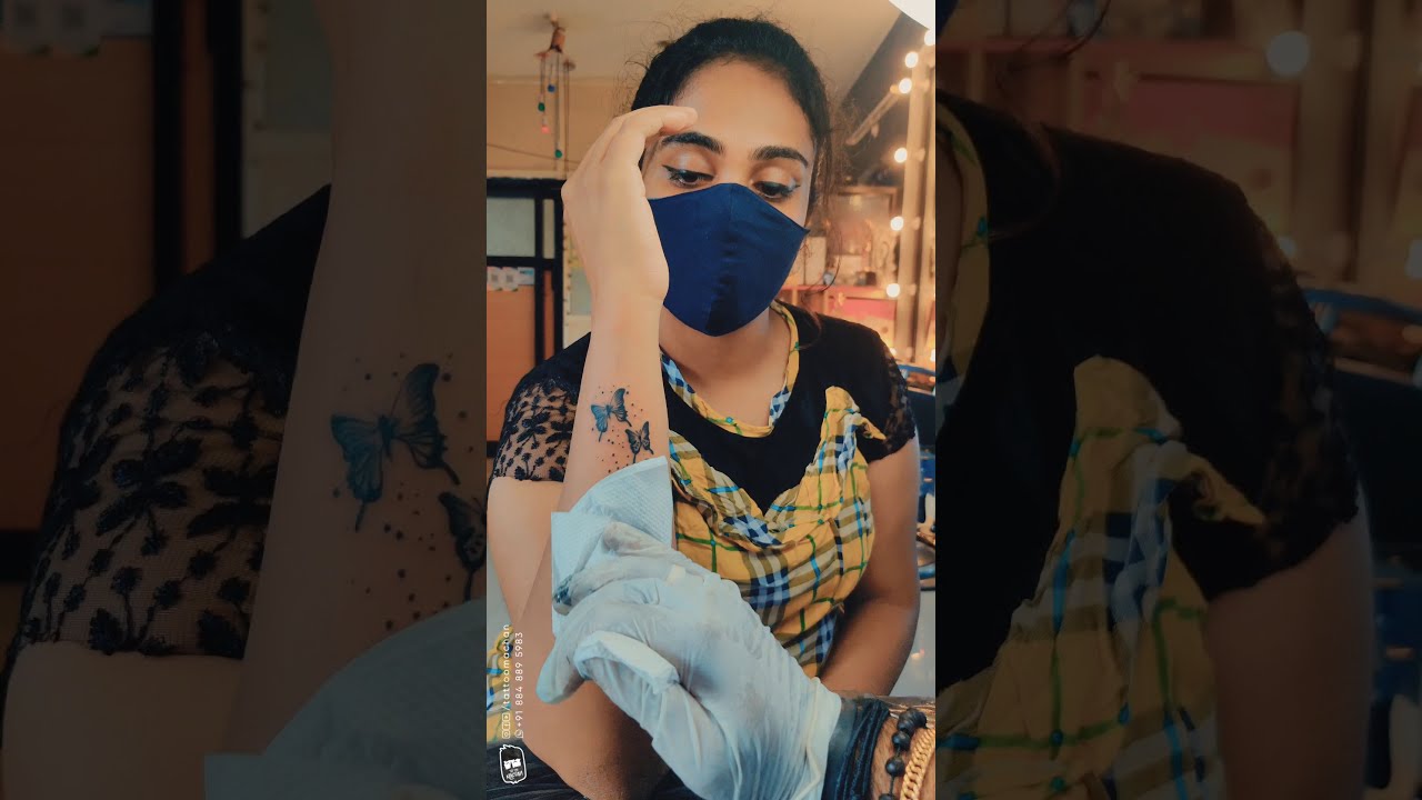 Butterfly tattoo on hand | butterfly tattoo design ideas for girls