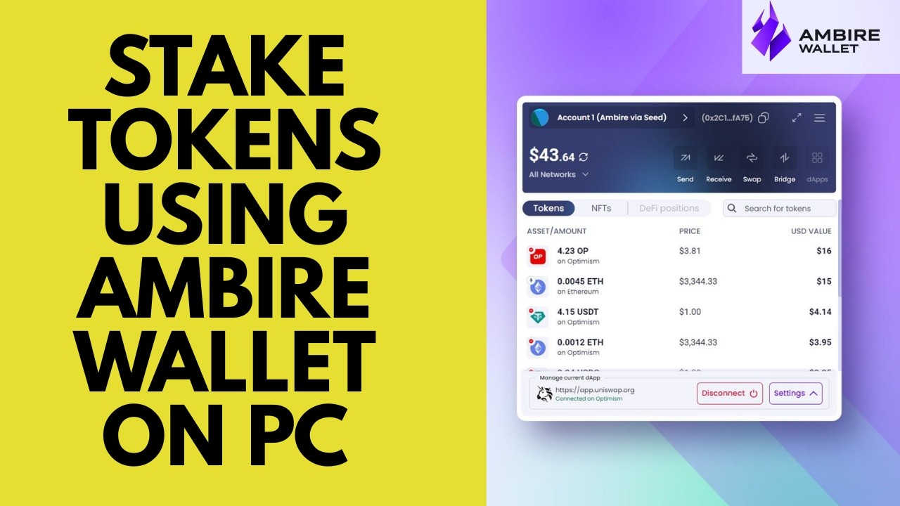 How to Stake Tokens Using Ambire Wallet on PC 2026?