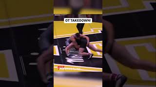 App State’s Carson Floyd earned the overtime win against West Virginia at 197 lbs! #ncaawrestling