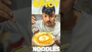 Spicy Noodles egg combination? #ytshorts #food #foodie #viral #shortsfeed #noodles#spicyfood#korea