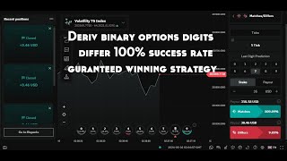 Deriv binary options digits differ 100% success rate guaranteed winning strategy