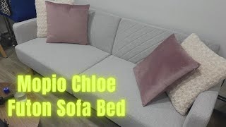Mopio Chloe Futon Sofa Bed Review | Convertible Sleeper Sofa, Small Splitback Sofa for Living Room