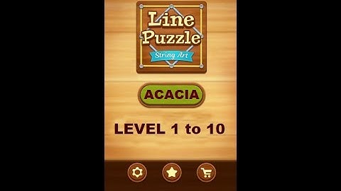 Line Puzzle: String Art Acacia Level 1 to 10 Walkthrough | LinePuzzle: String Acacia Levels