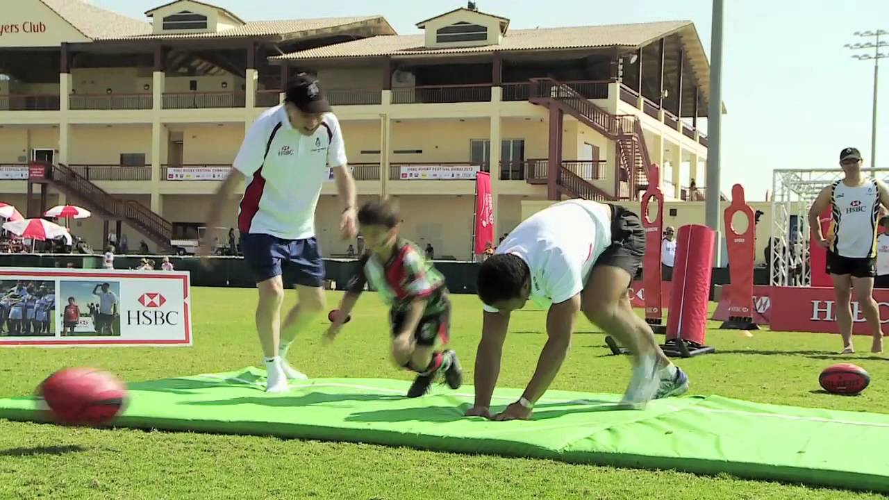 Video: Jason Robinson coaches at annual rugby festival
