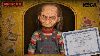 OLD AGE CHUCKY NECA SUPERCOOL COLLECTIVE 1 1 REPLICA CHUCKY TV SERIES DOLL UNBOXING REVIEW