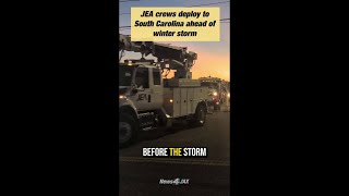 JEA crews deploy to South Carolina ahead of icy winter storm