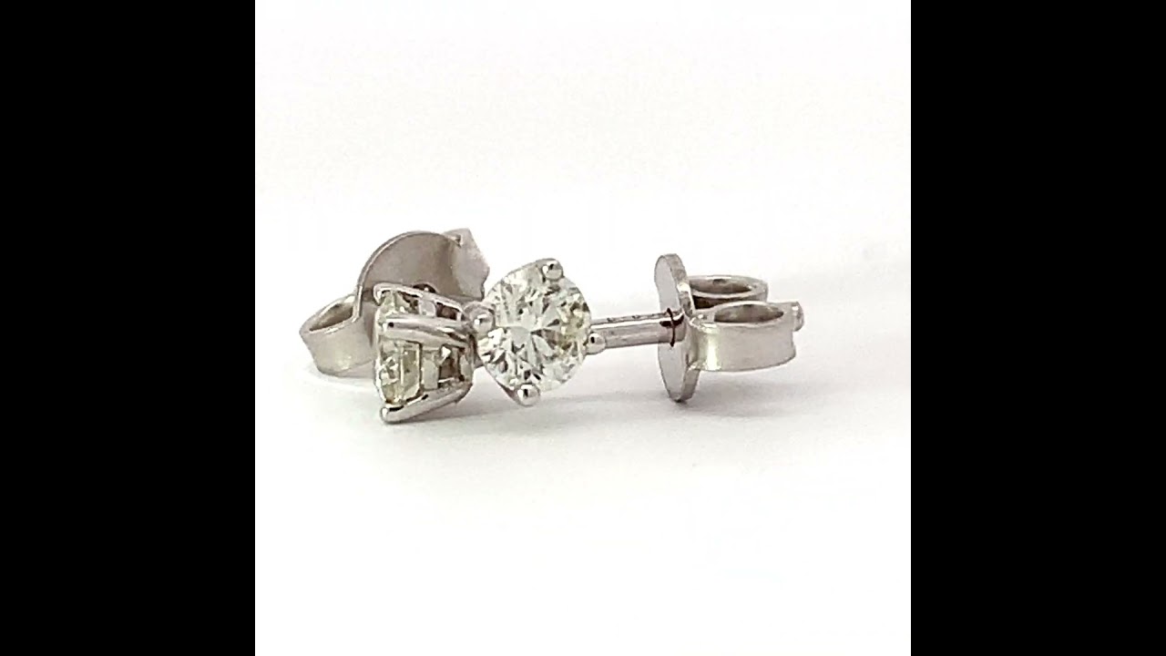 0.60ct Diamond Platinum Stud Earrings