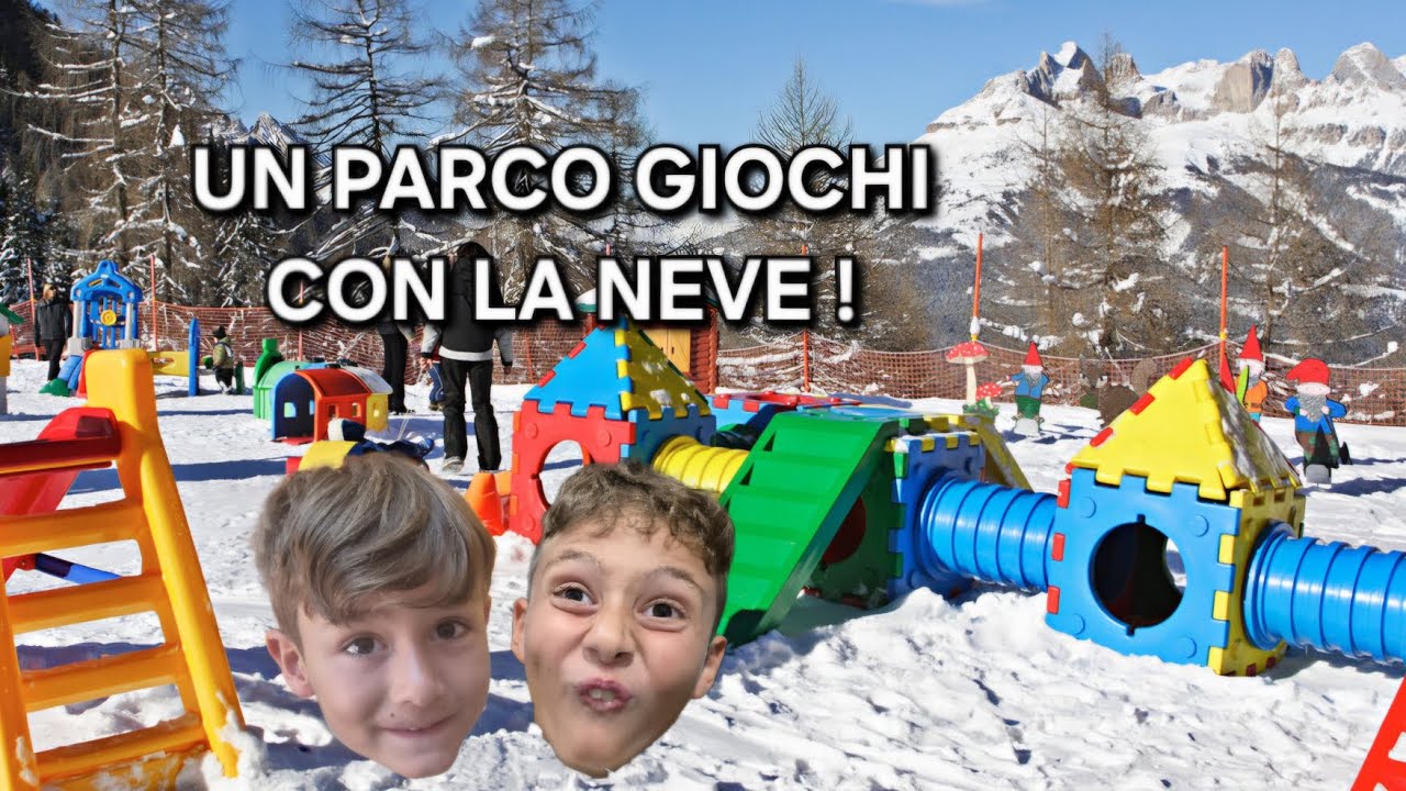 PARCO GIOCHI E NASCONDINO CON LA NEVE !