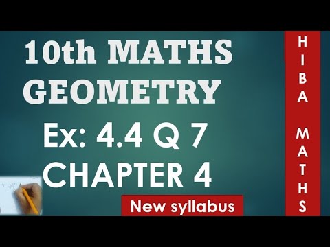 class 10th maths chapter 4 exercise 4.4 question 7 tn samacheer hiba maths
