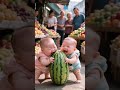 Two funnu babies fighting 😢☠️|#edit #feedshorts #ai #baby