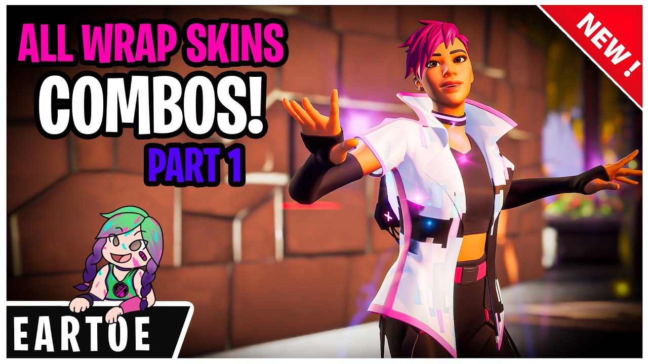 *NEW* ALL WRAP SKINS Combos in Fortnite PART 1 (Fortnite Battle Royale)