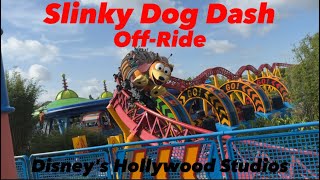 Slinky Dog Dash Off-Ride 4k 60fps Copyright Free Disney's Hollywood Studios