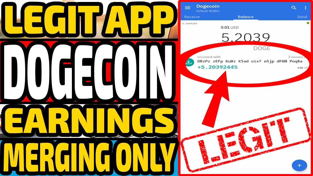 Legit App Earn Unlimited Dogecoin Merging Animals Only L Extra Income Youtube