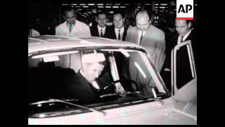 SYND 21 8 68 CEAUSESCU VISITS RENAULT FACTORY, CONDEMNS SOVIETS