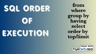 Sql Order Of Execution Sql Tutorials