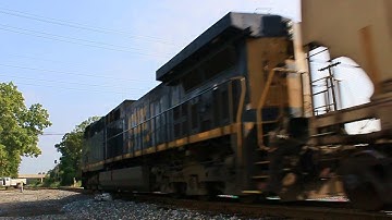 CSX AC44CW one unit wonder heads north on the CSX Saginaw Sub w/ CSX Empty Grain Train G655