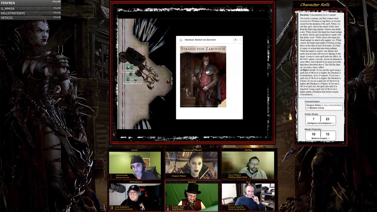 D&D Strahd Must Die One Shot Halloween Special with friends! Part 1