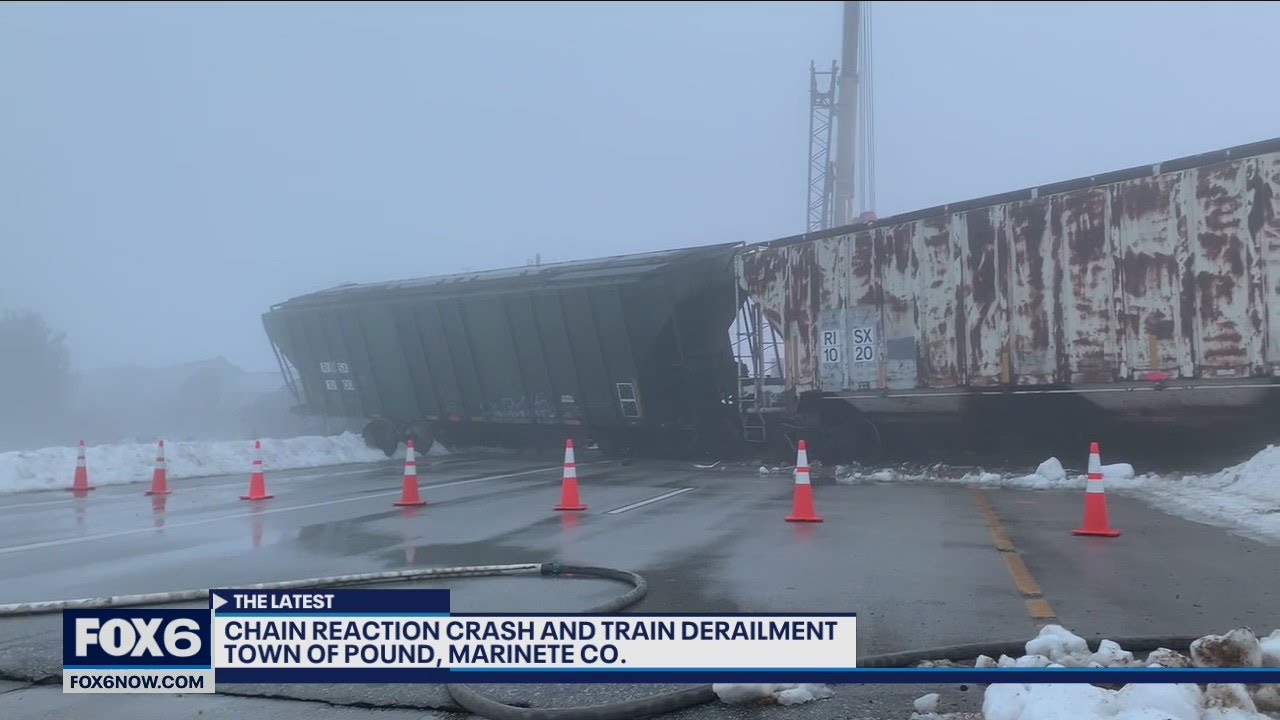 Fatal crash, train derailment in Pound, Wisconsin FOX6 News Milwaukee