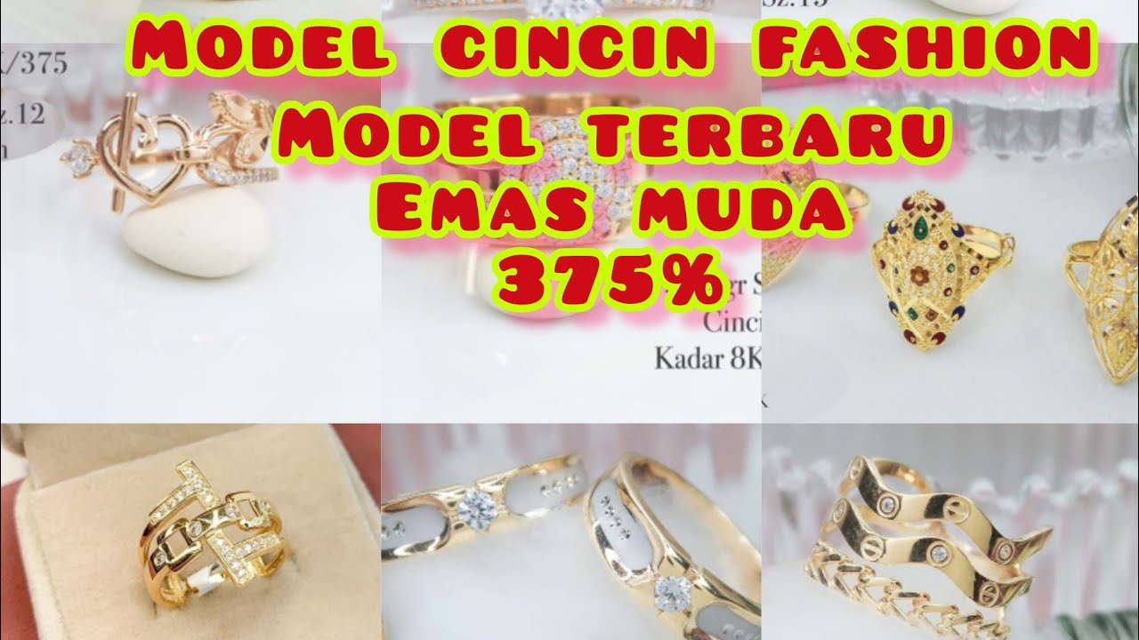 The latest fashion ring model 375-8K gold