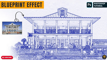 How To Create a Blueprint Effect In Adobe Photoshop (2025)
