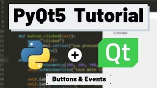 PyQt5 Tutorial - Buttons and Events (Signals)