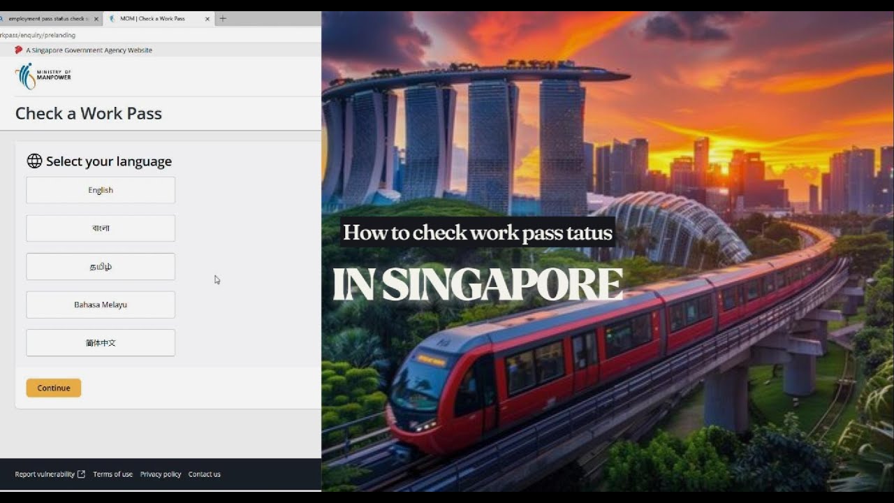 How to Check Work Pass Status in Singapore (Simple Guide 2025) - YouTube
