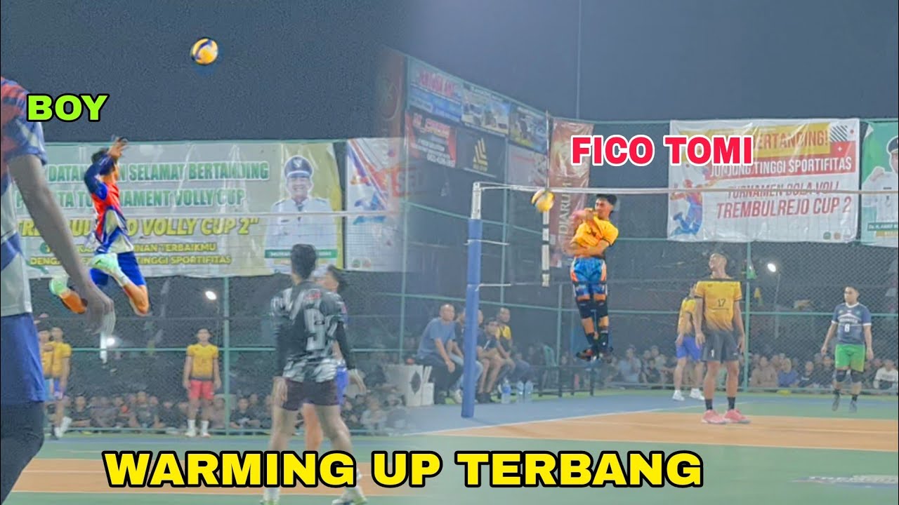 Fico Tomy Pacitan Pura² Gak Bisa Nyemes !! LALU dibalas Smash Warming Up Joss RIVAN dan BOY ARNEZ🦅