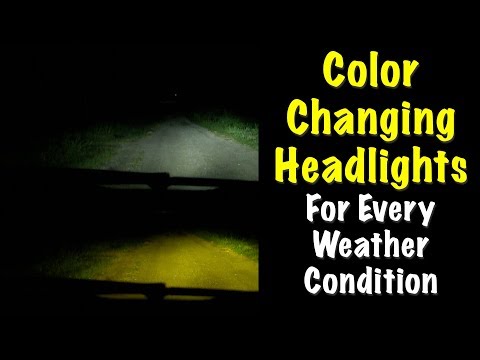 How To Install Boslla LED Headlights - Change Colors For Weather Conditions