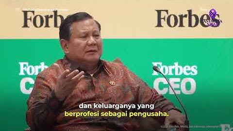 Presiden Prabowo bercerita menolak proyek keluarga demi menghindari konflik kepentingan.
