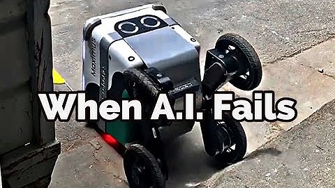 AI FAILURE: Delivery Robot Knocks Itself Out w/The Aid of Artificial Intelligence